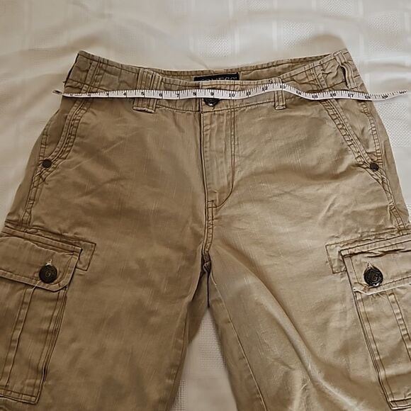 Guess Men's Cargo Khaki Cotton Shorts Size 31 - Picture 8 of 16